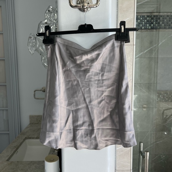 Anine Bing Chrisly Silk Skirt: Ash Violet - Picture 11 of 11